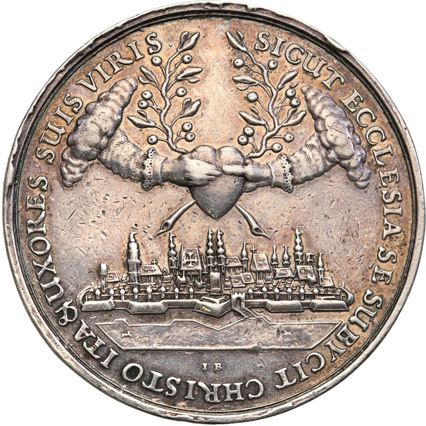 Polska. Śląsk, Medal zaślubinowy bez daty J. Buchheim, Wrocław